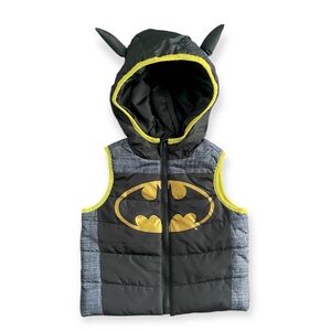 NWOT Toddler Batman Puffer Vest size 2T